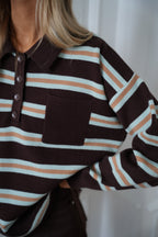 Pull Rayé Candice - Chocolat