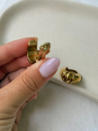Boucles D’Oreilles Agatha Vintage - Créoles Dorées