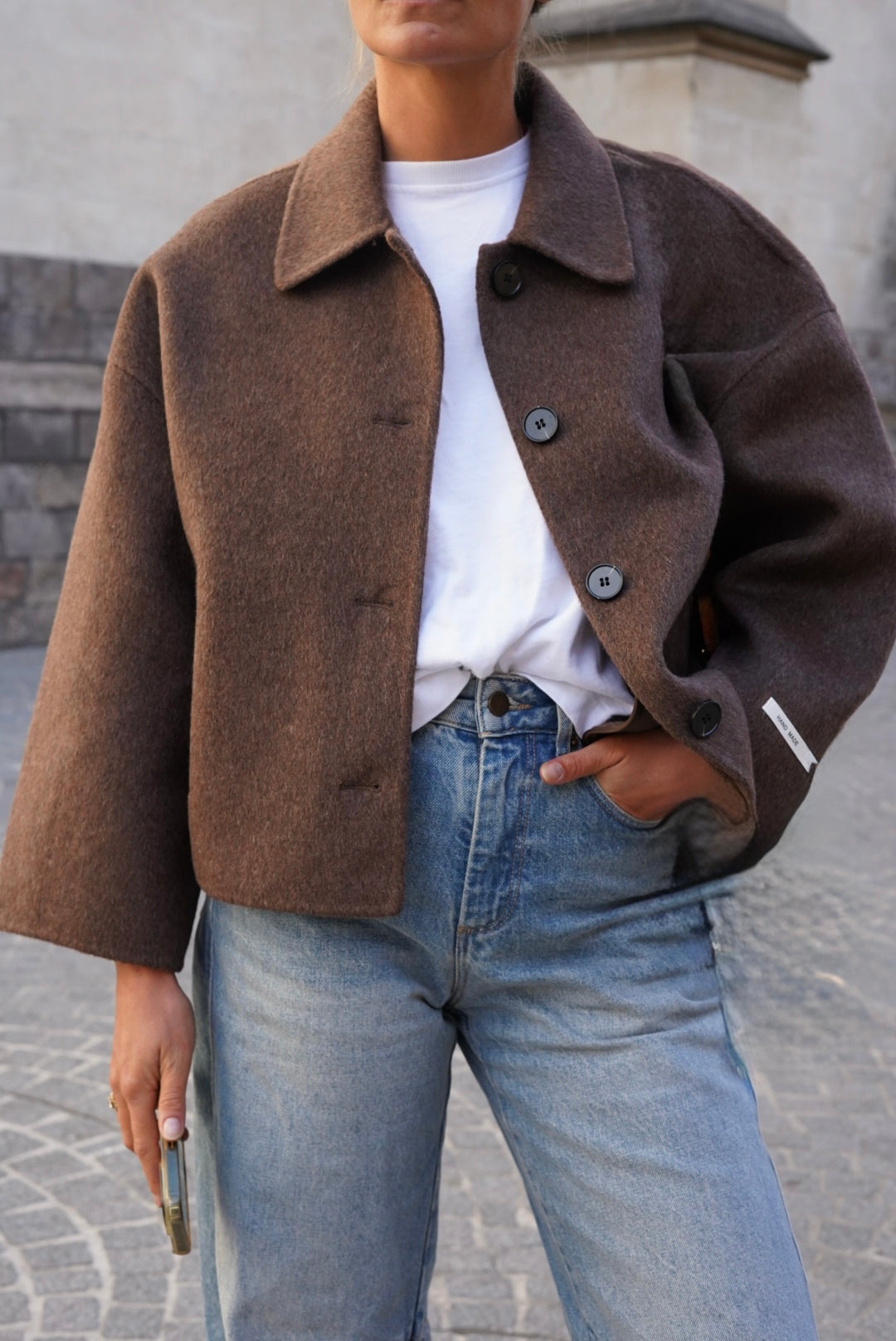 Veste Camille Laine Marron