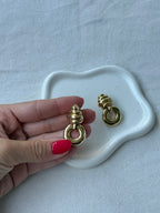 Boucles D’Oreilles Vintage - Pendantes Dorées