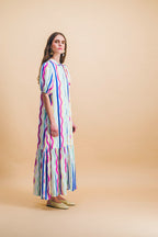 Vestido Clemence Líneas Arco Iris