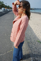 Pink Quilted Jacket