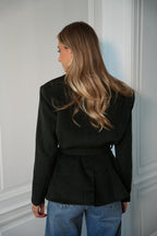Veste Blazer En Laine Olivia - Vert Sapin