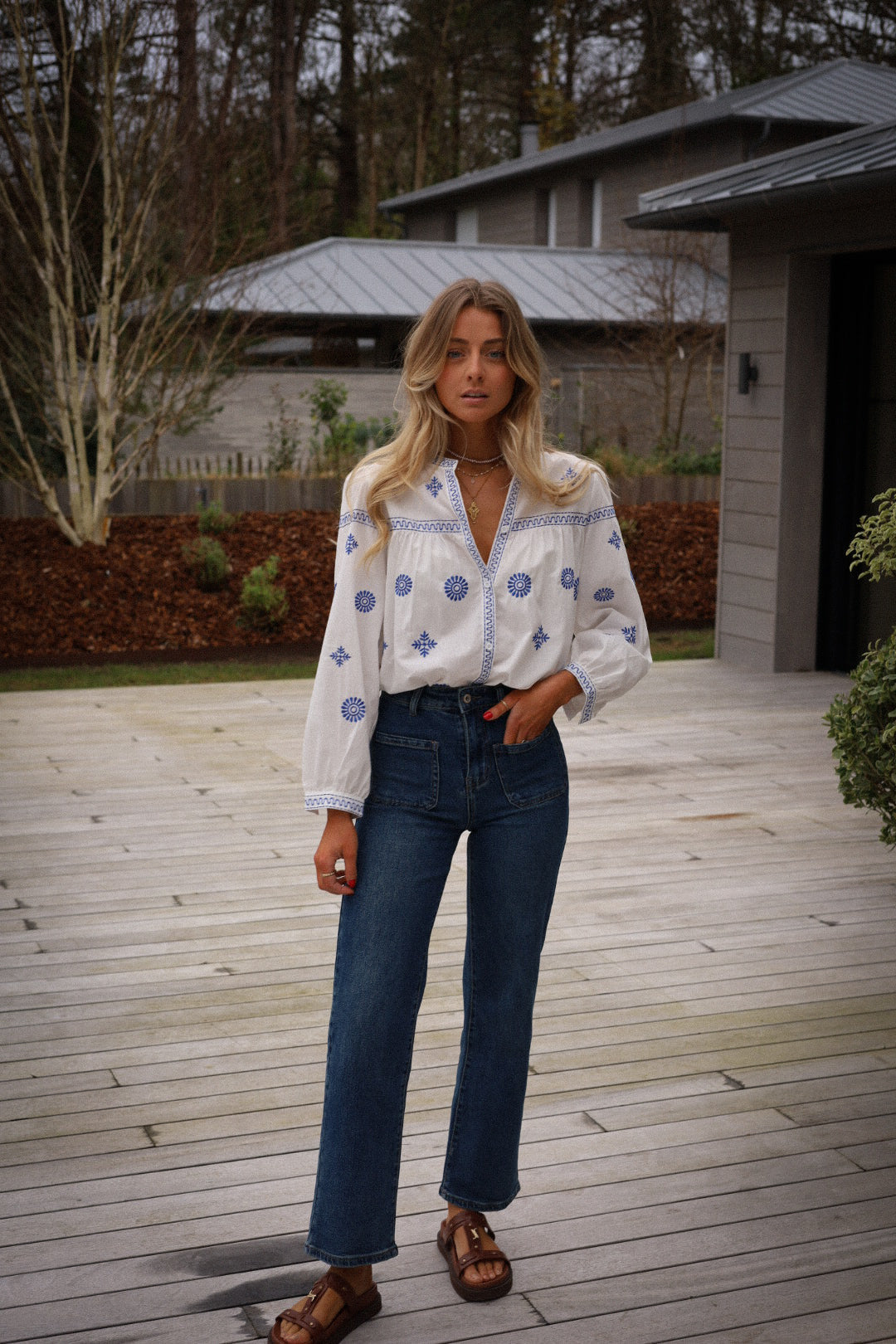 Nayma Straight-Leg Jeans - Blue