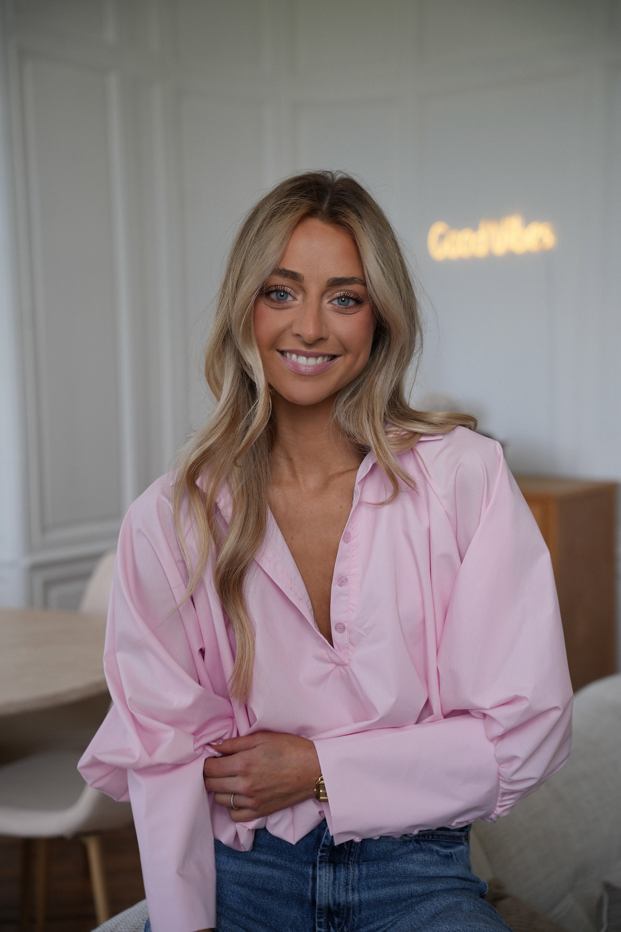 Alice Balloon Blouse - Rose