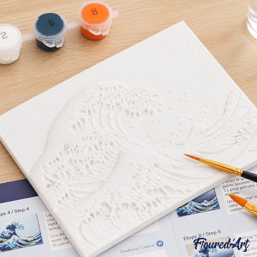 Kit De Peinture En Relief 3D - Le Petit Rêveur Dans La Nuit Étoilée