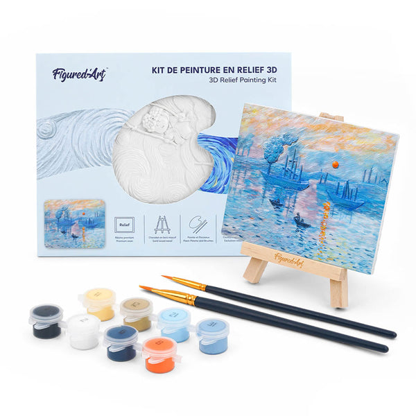 3D Textured Paint Kit - Impression, Sunrise, Monet