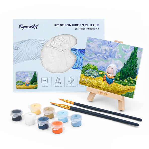 3D Relief Painting Kit - The Little Girl In The Wheat Fields