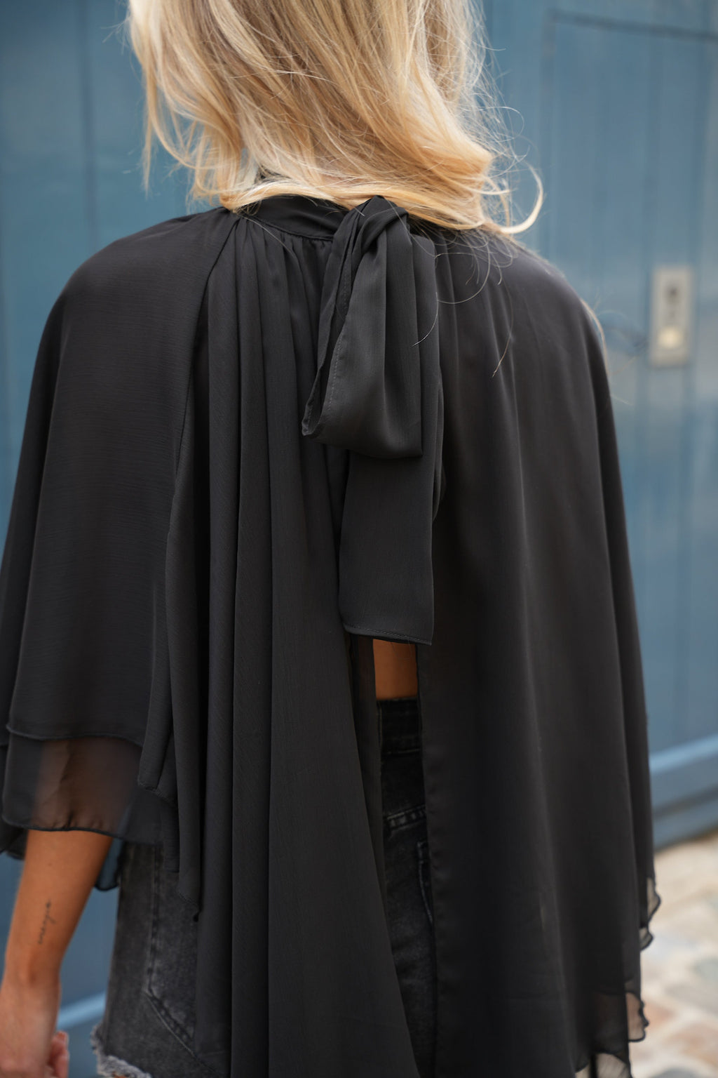 Blusa Lucía Fluida - Negro