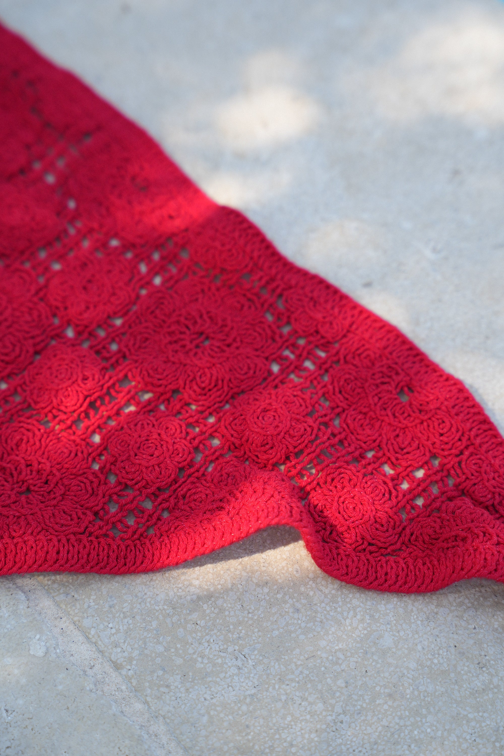 Bandana Crochet Gipsy - Rouge