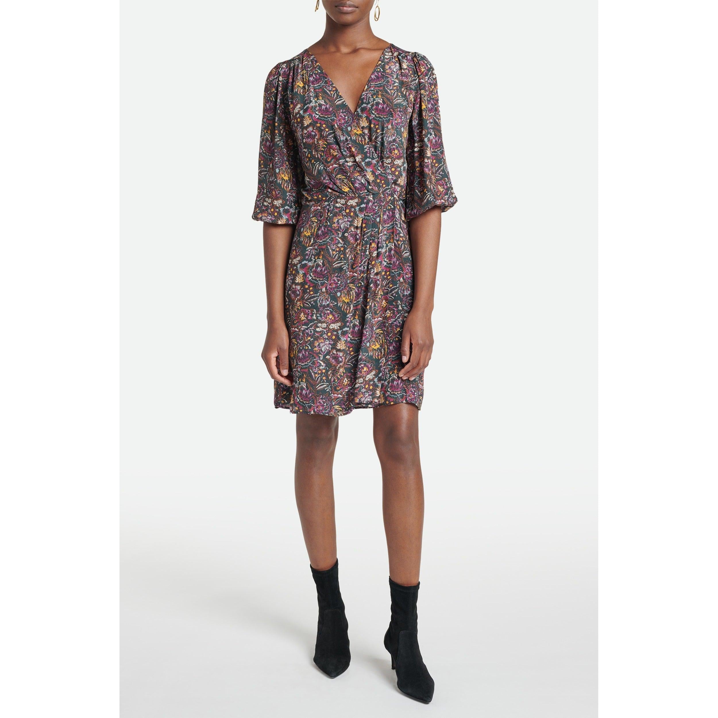 Vestido Alisée - Multicolor/Bosque