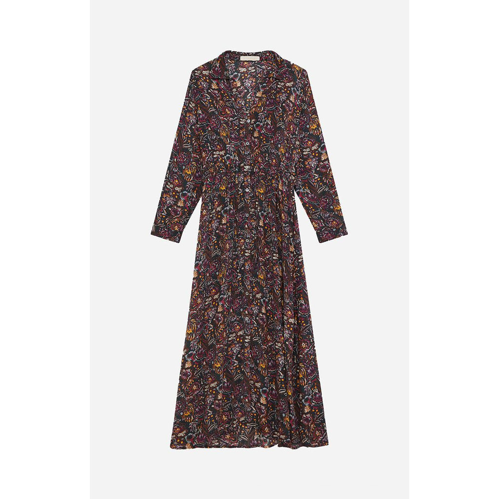 Vestido Anémone - Multicolor/Bosque