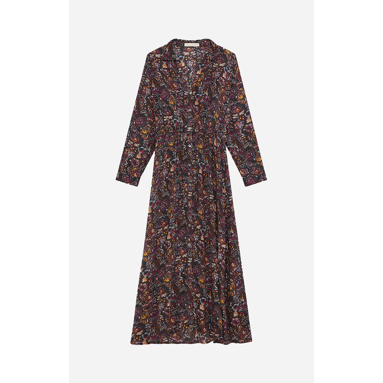 Vestido Anémone - Multicolor/Bosque