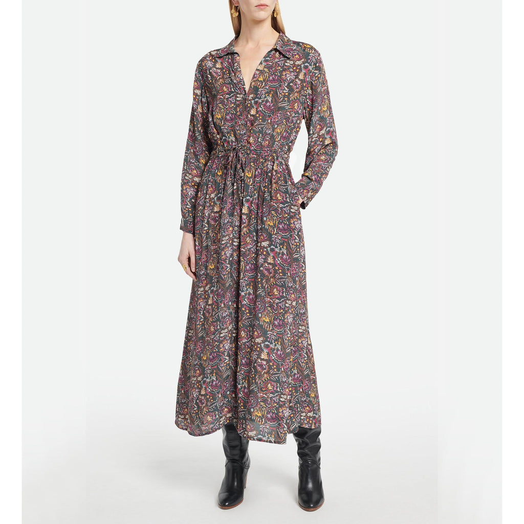 Vestido Anémone - Multicolor/Bosque