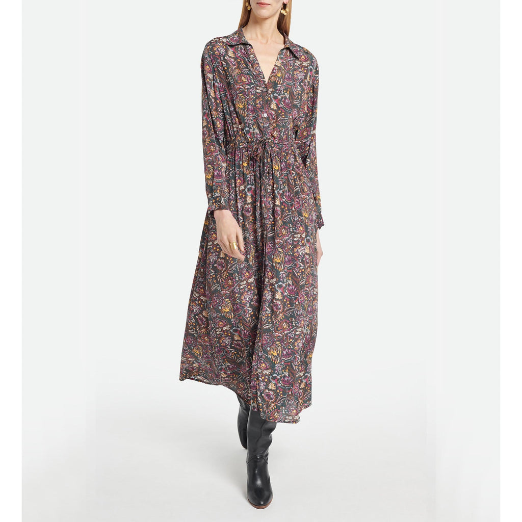 Vestido Anémone - Multicolor/Bosque