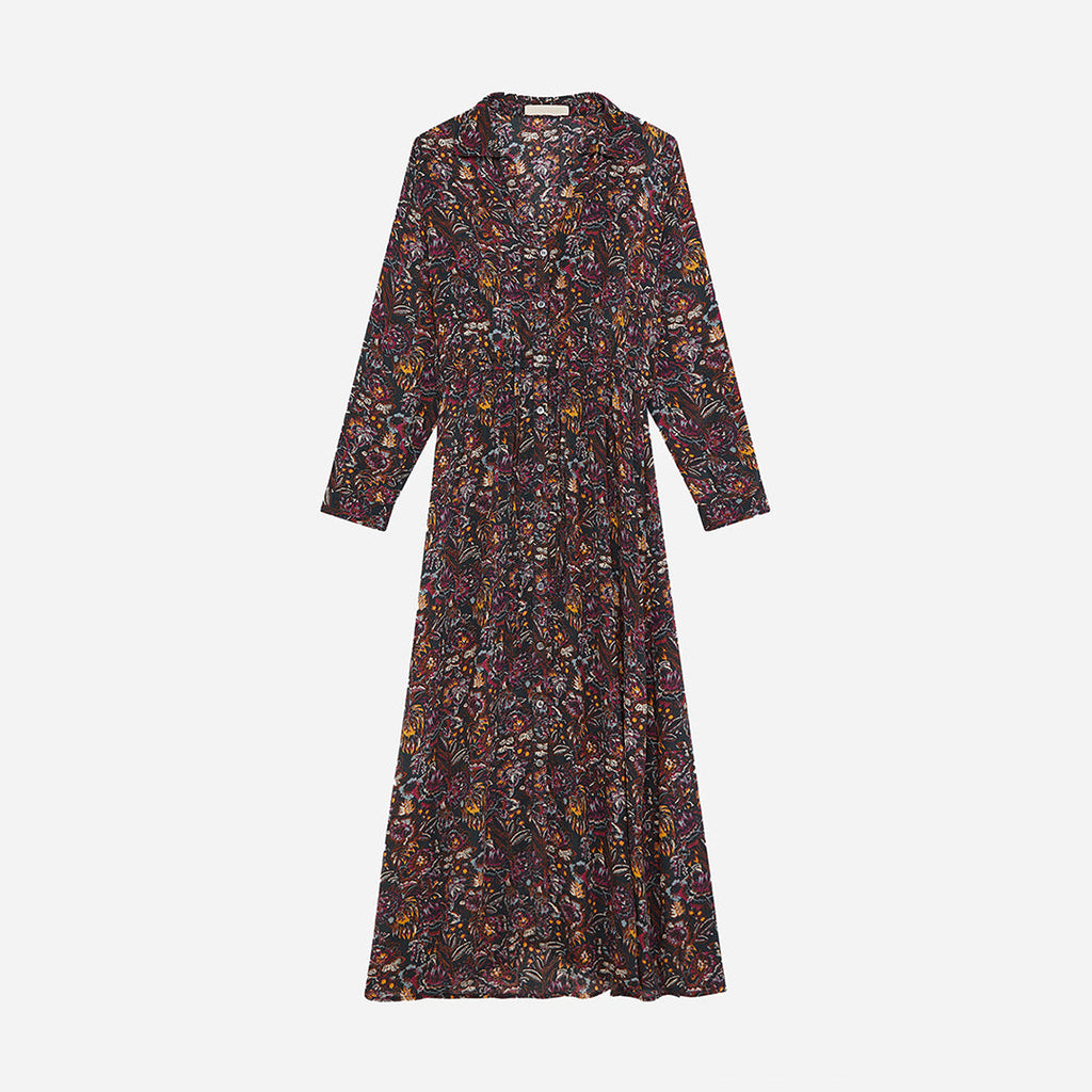 Vestido Anémone - Multicolor/Bosque