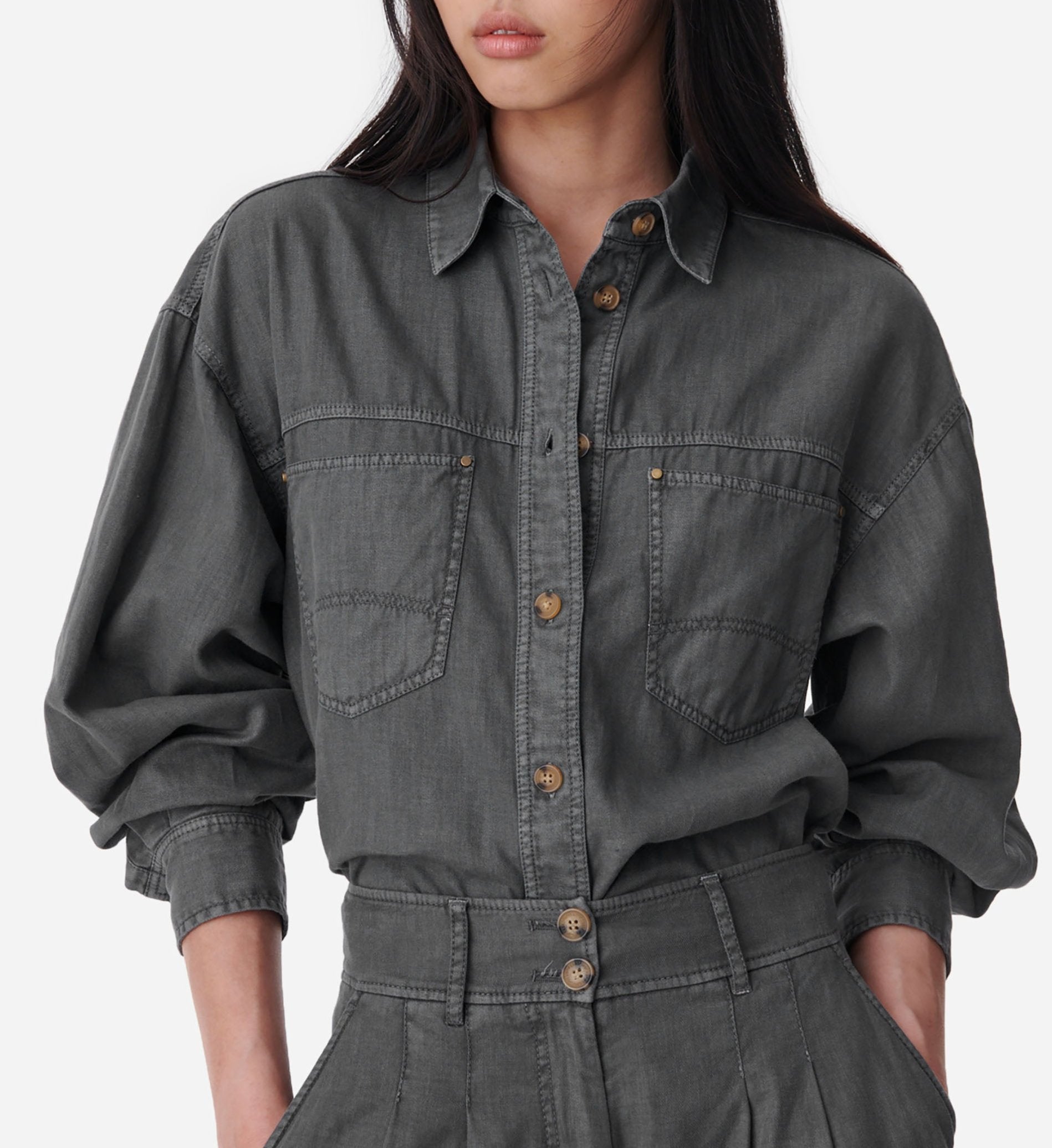 Blue Shirt - Anthracite