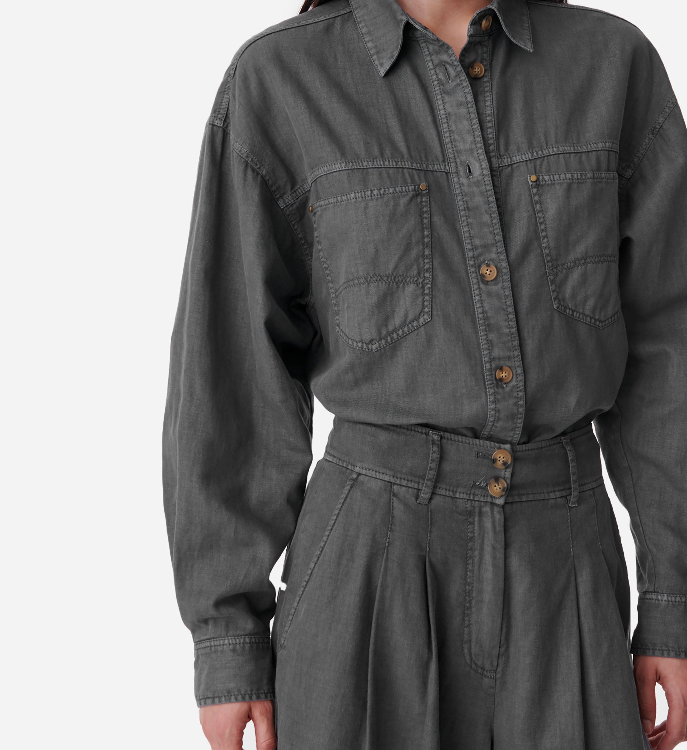 Blue Shirt - Anthracite