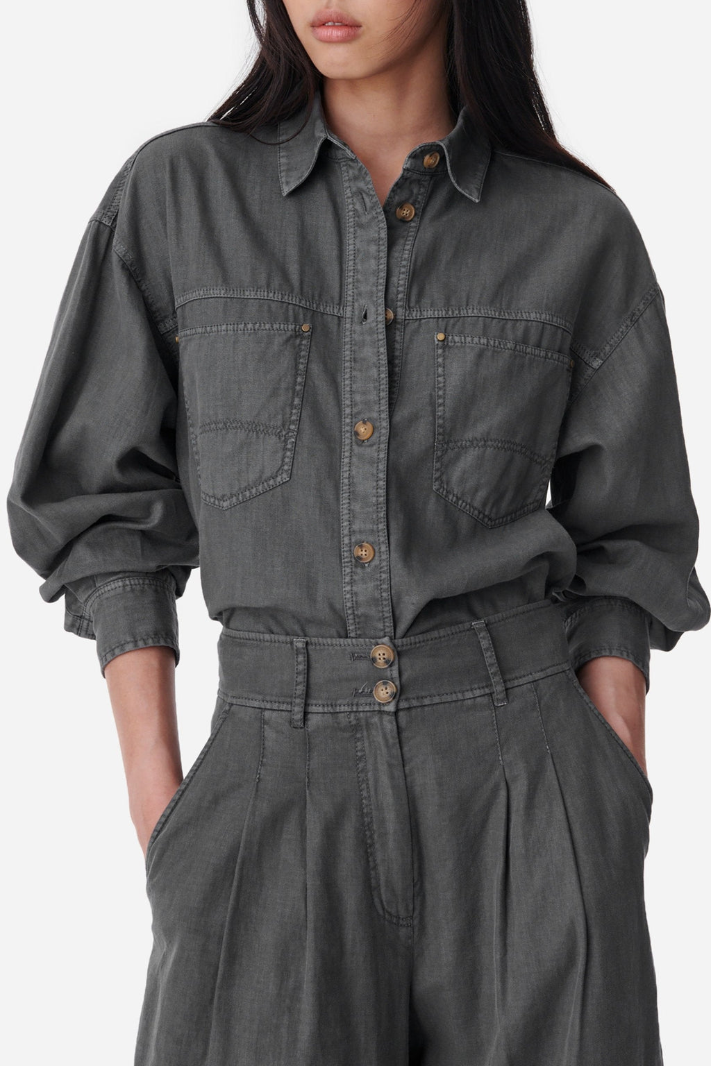 Blue Shirt - Anthracite