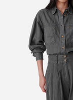 Blue Shirt - Anthracite