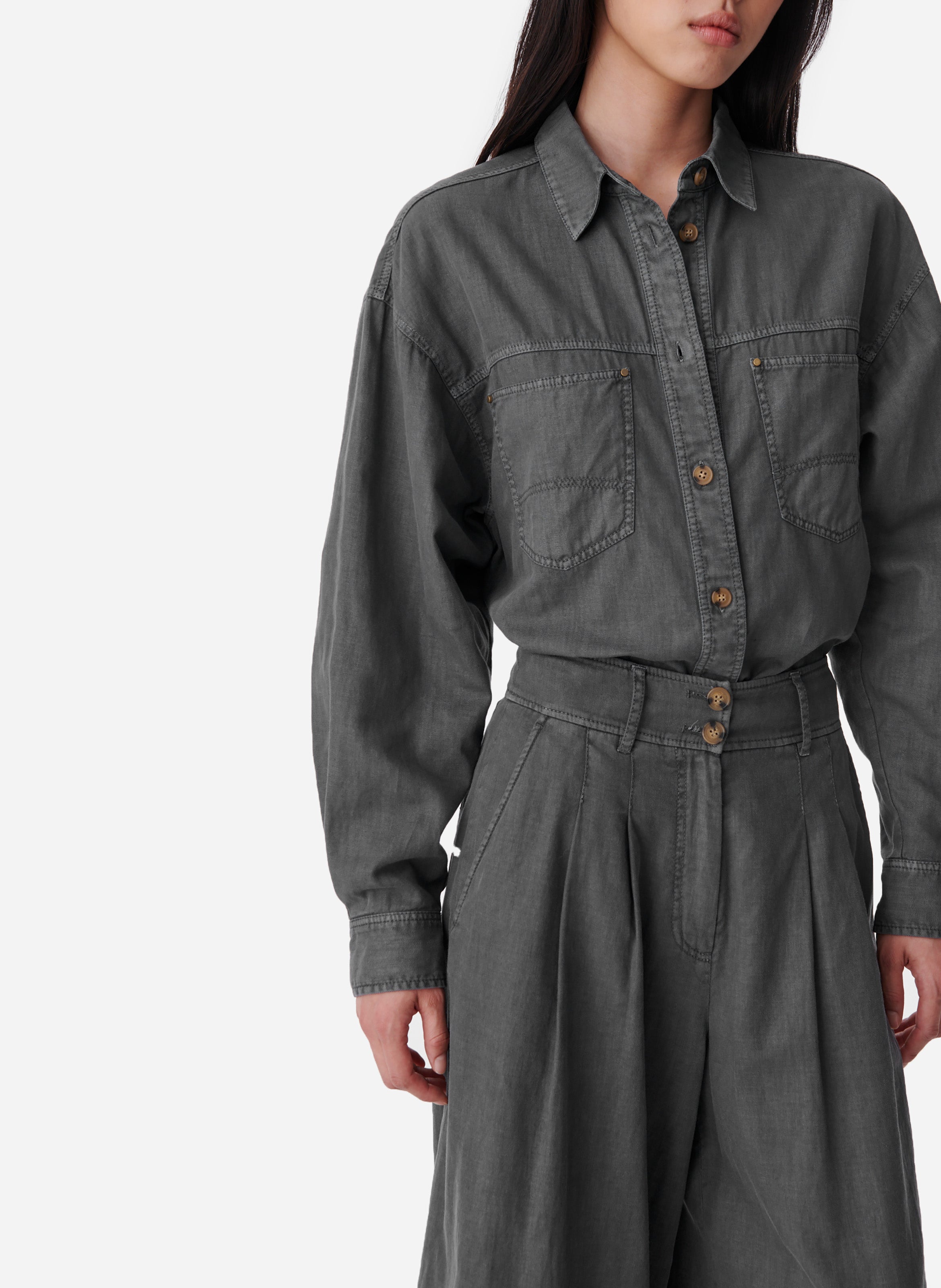 Blue Shirt - Anthracite