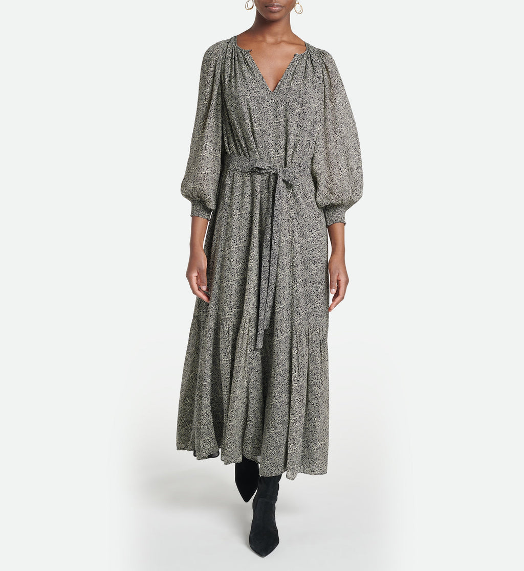 Robe Arabelle - Noir/Ecru