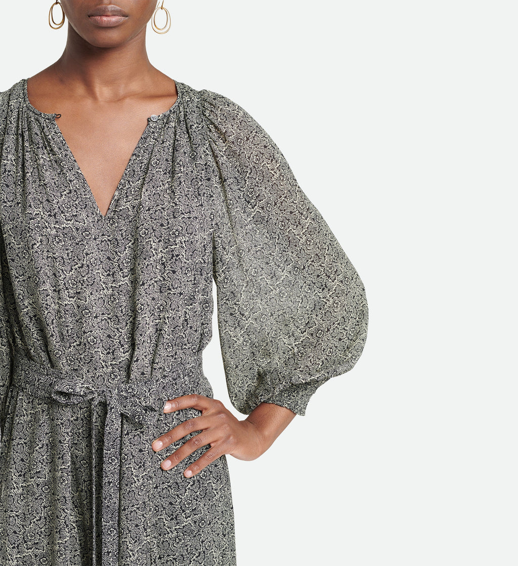 Robe Arabelle - Noir/Ecru