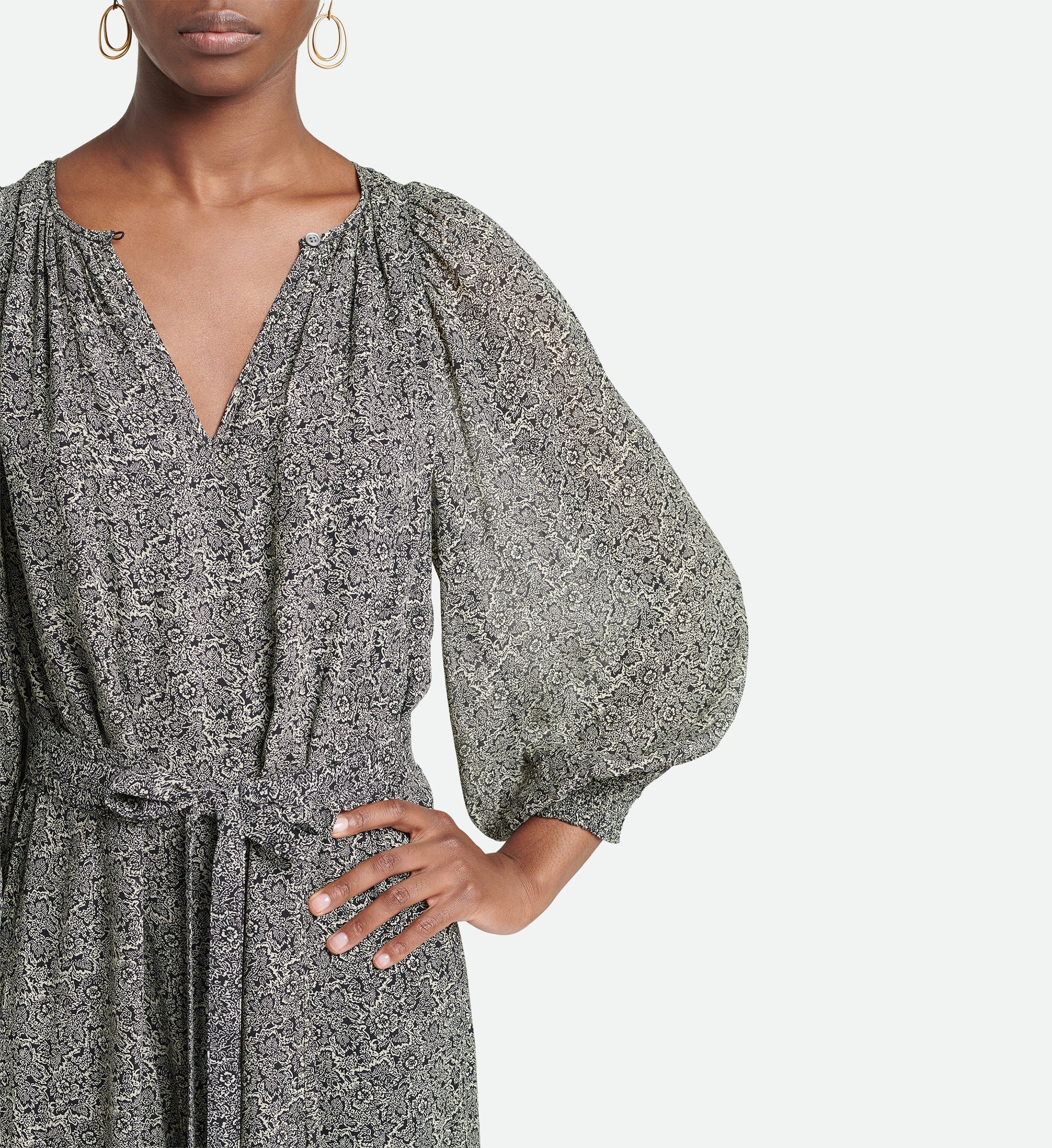 Robe Arabelle - Noir/Ecru