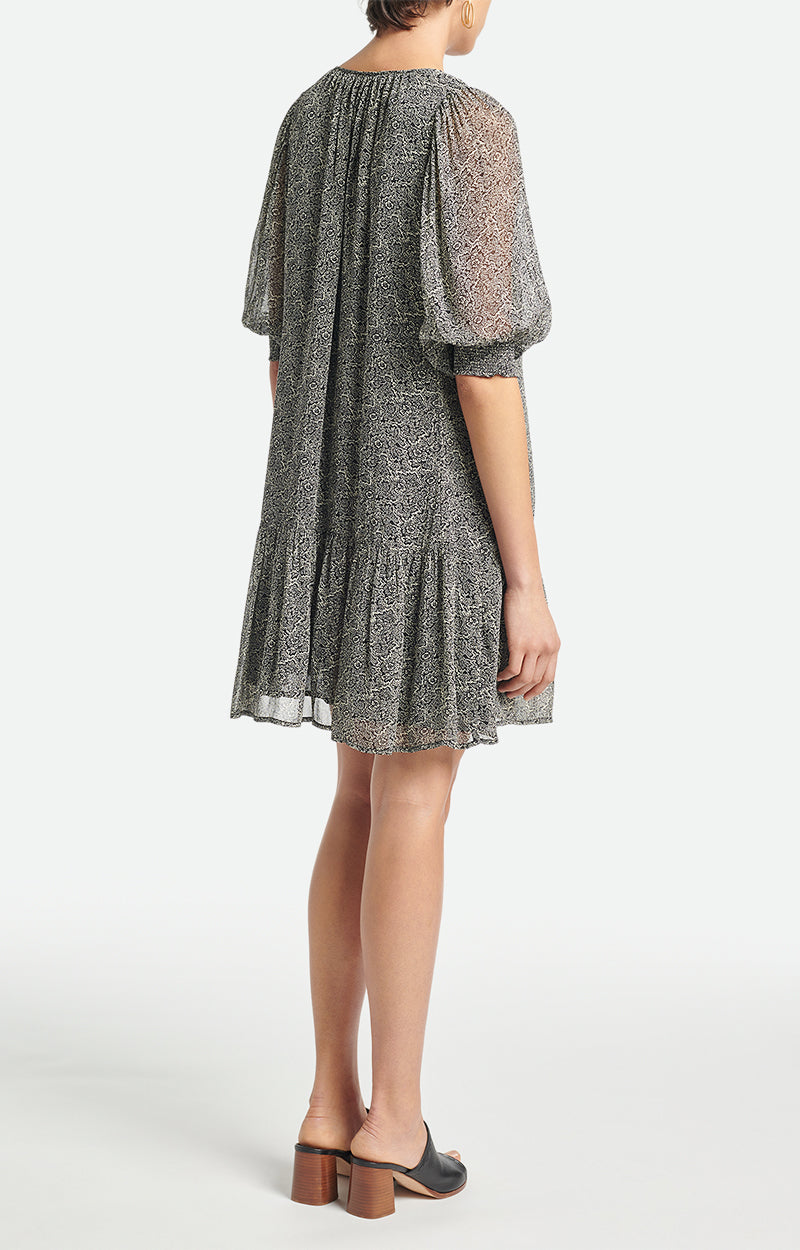 Robe Alphée - Noir/Ecru