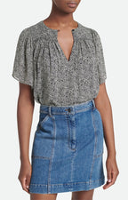 Blouse Glory - Noir/Ecru