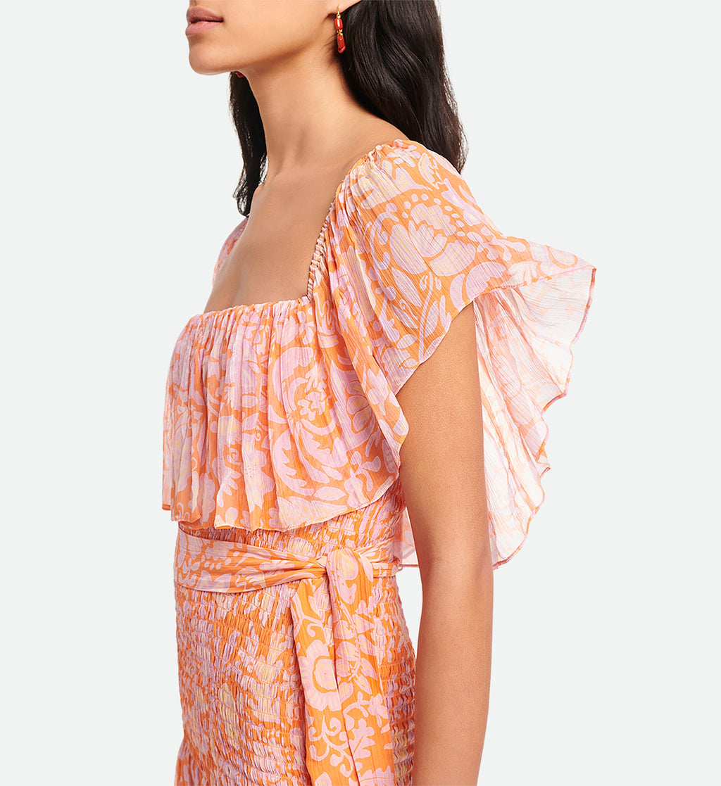 Vestido Amore - Naranja Fluorescente