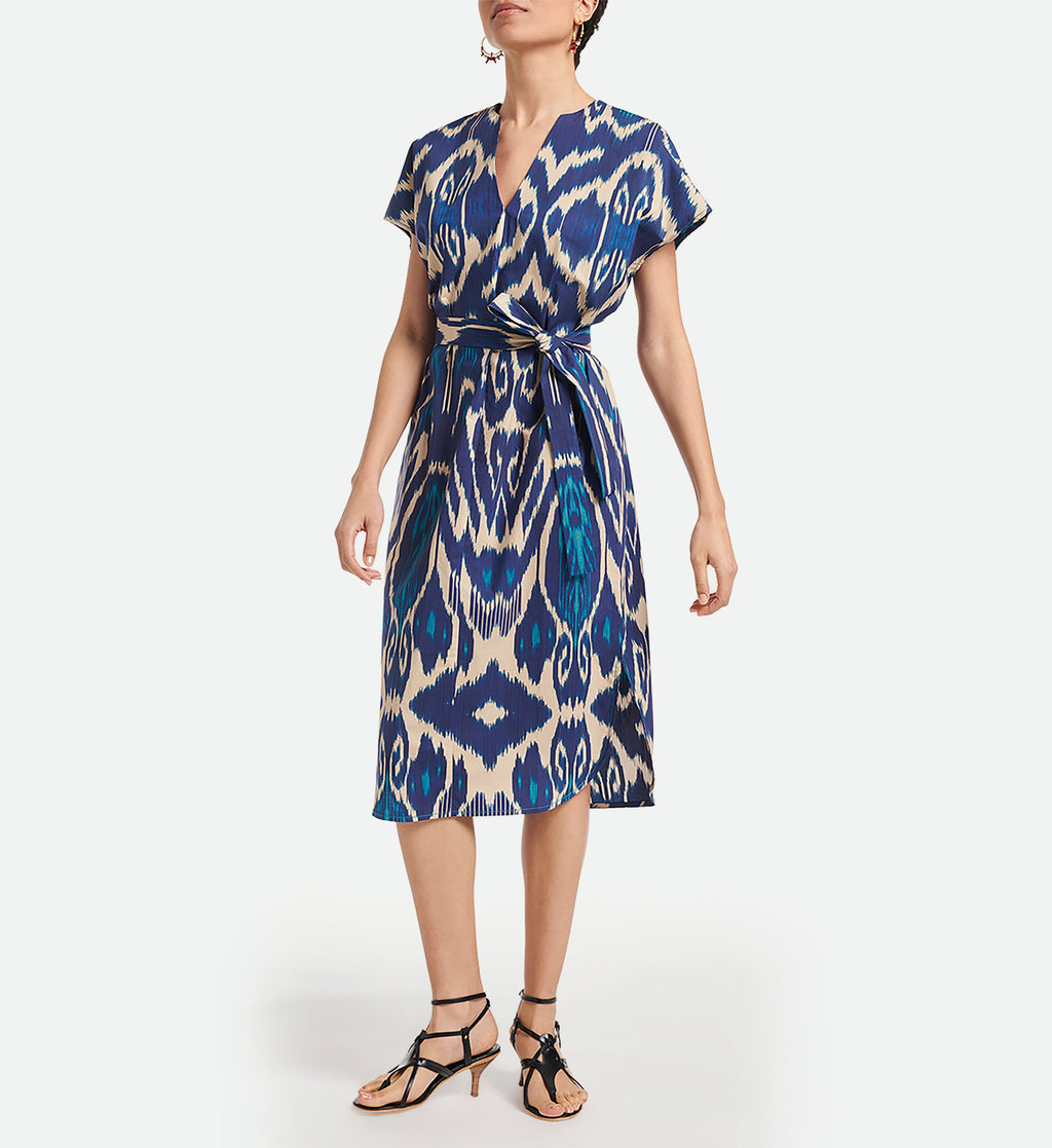 Vanessa Bruno - Vestido Amarilla - Azul Multicolor