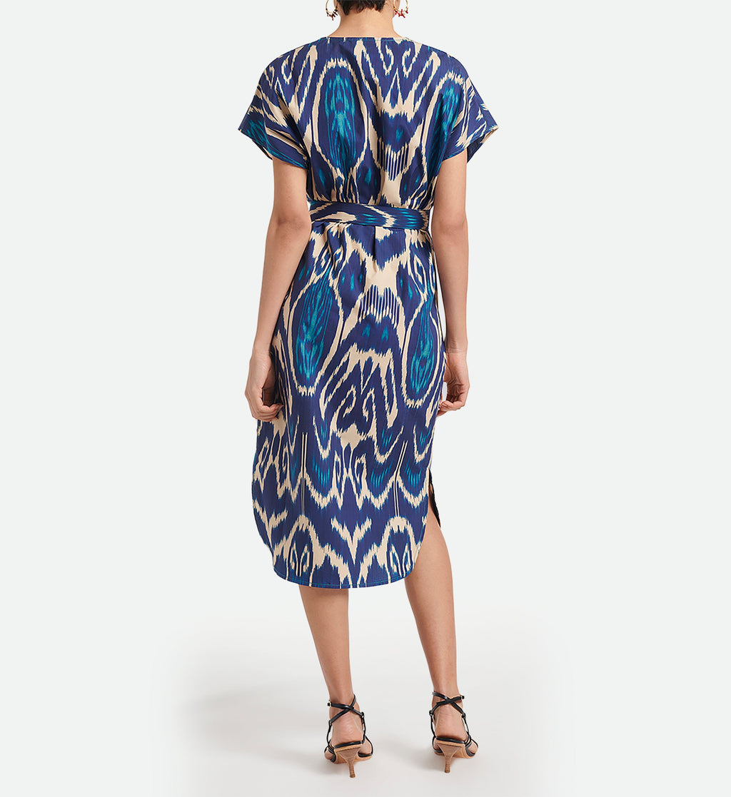 Vanessa Bruno - Vestido Amarilla - Azul Multicolor