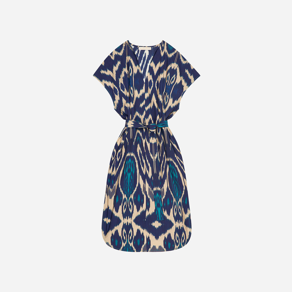 Vanessa Bruno - Vestido Amarilla - Azul Multicolor