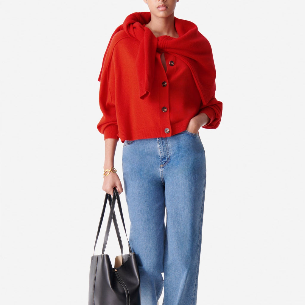 Cardigan Douve - Coquelicot
