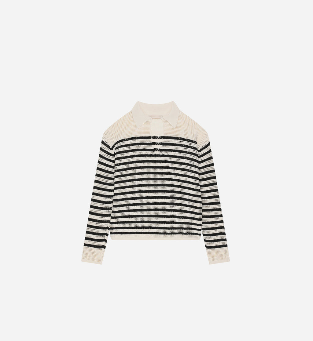 Jersey Angélique - Off White/Black