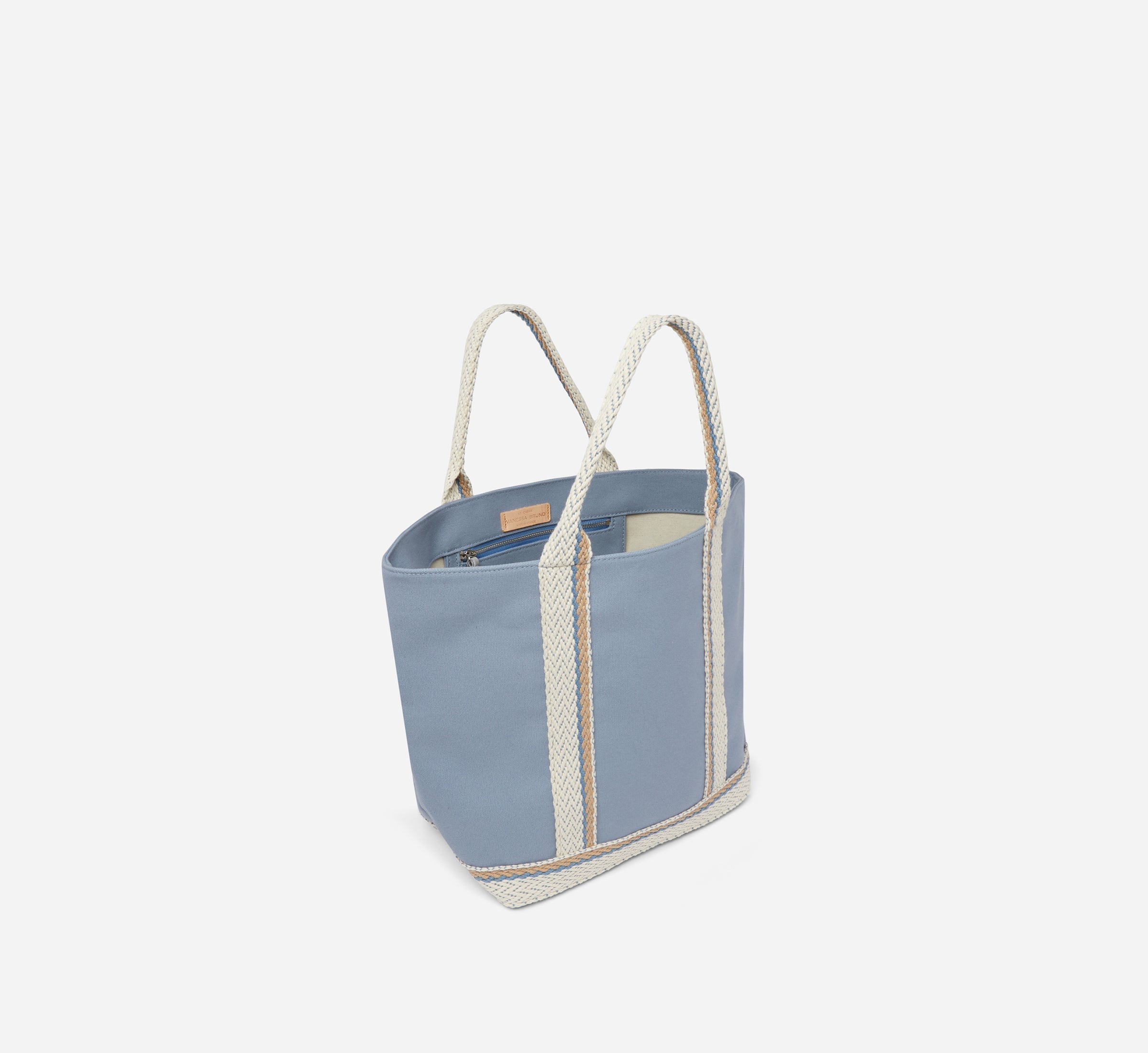 Large Canvas Shoulder Tote Bag - Hortensia