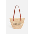 Raffia Basket - Sand/Black