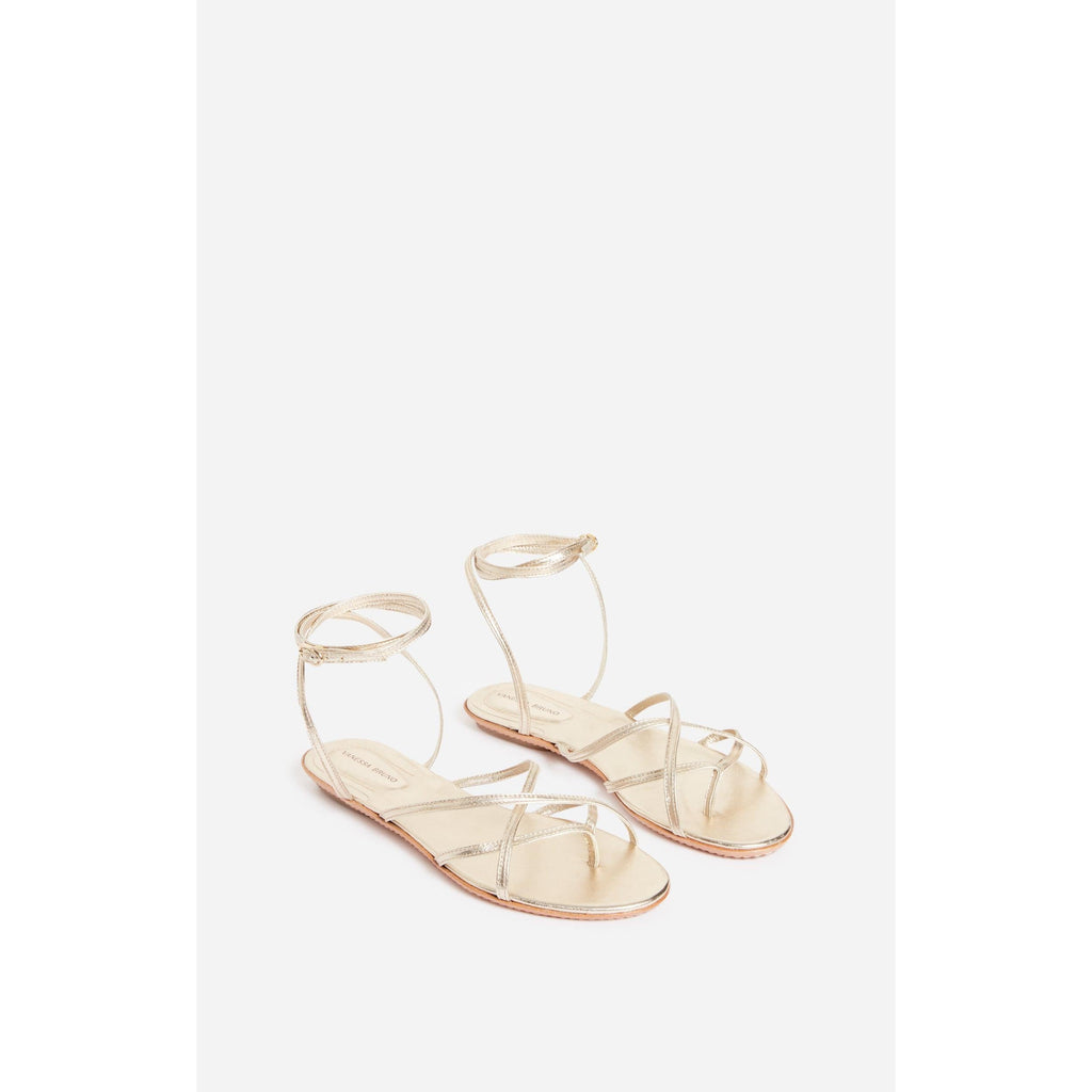 Flat Sandals - Light Gold