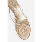 Sandalias De Piel - Oro Claro