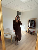 Chocolate Roman Dress