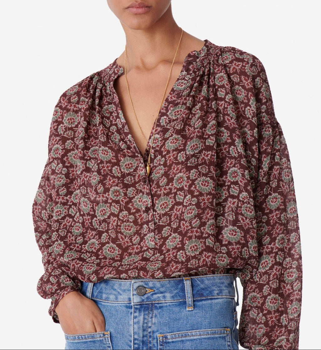 Blouse Nipoa - Marron