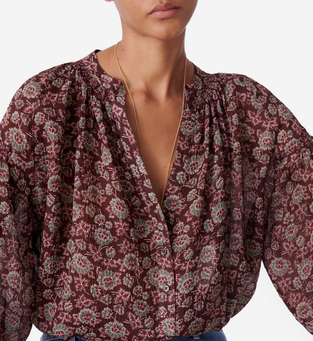 Blouse Nipoa - Marron