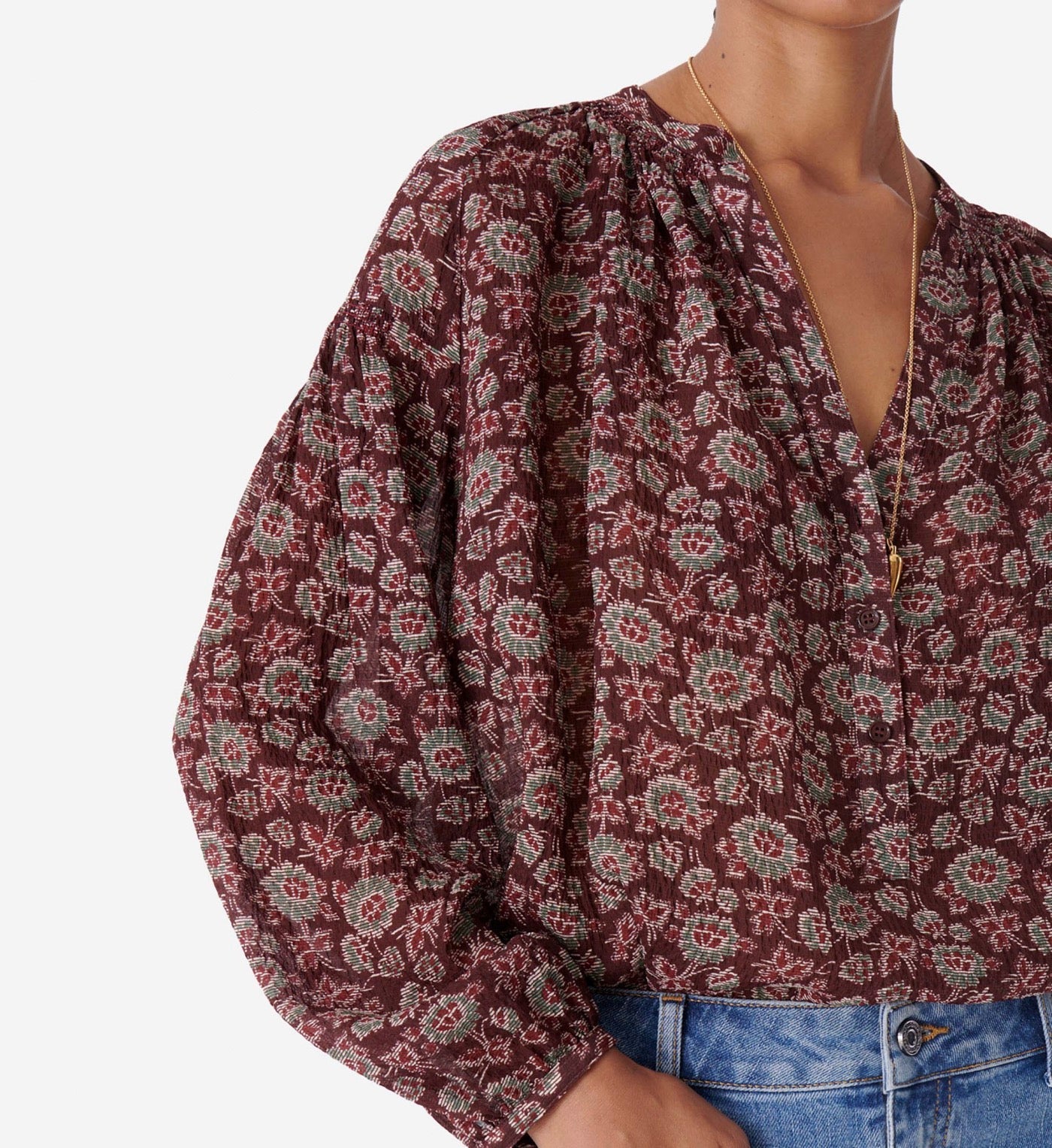 Blouse Nipoa - Marron
