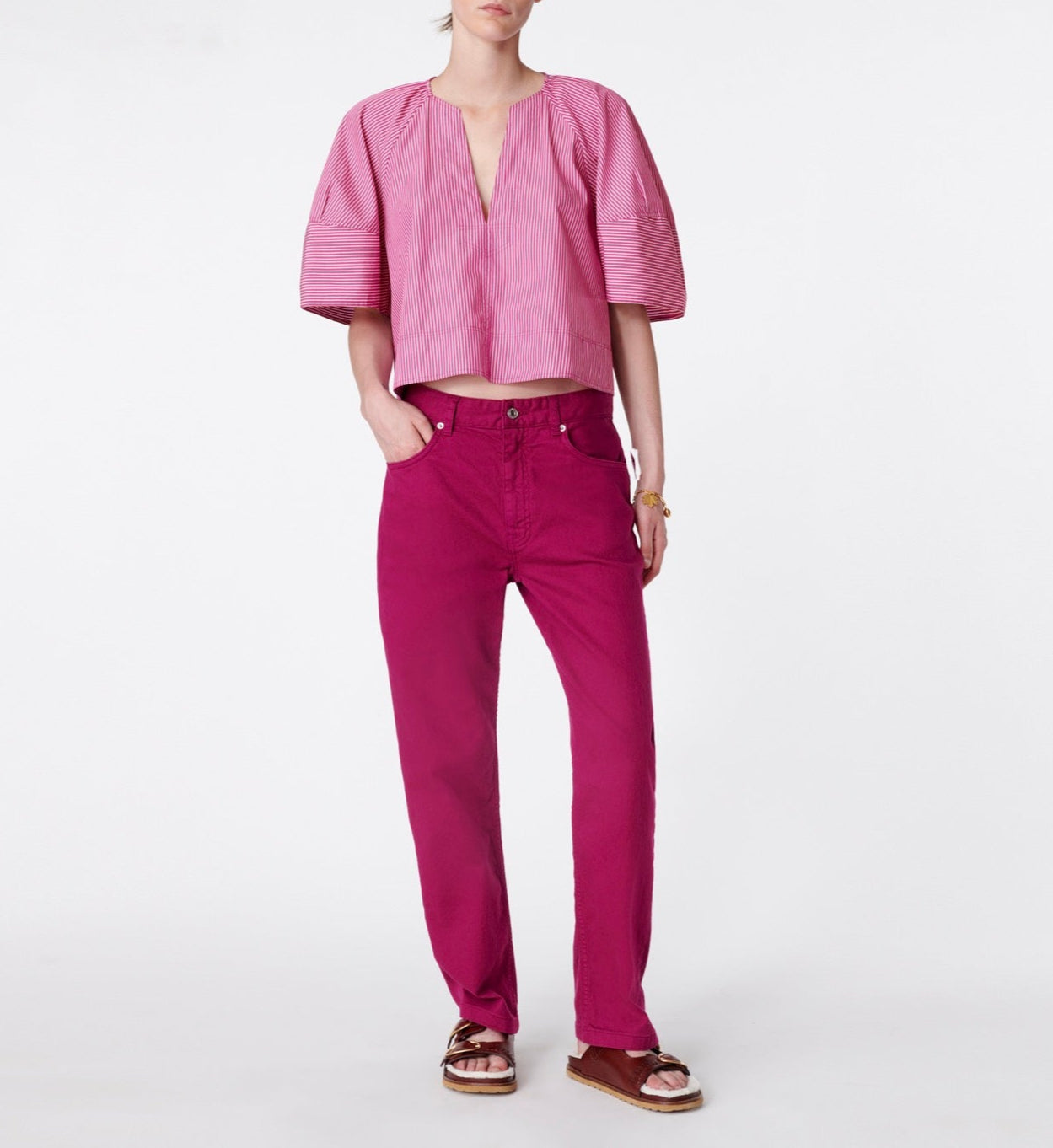 Timael Trousers - Lie De Wine