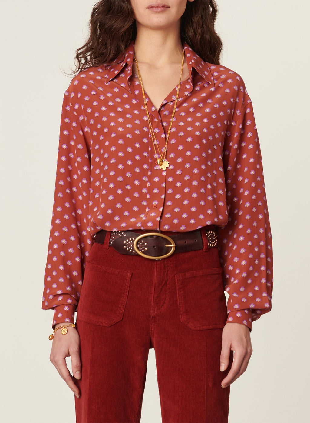 Vanessa Bruno - Camisa Helianne - Rojizo