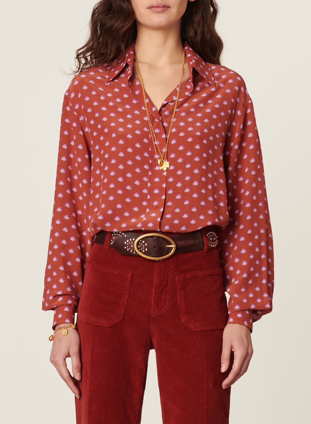 Vanessa Bruno - Camisa Helianne - Rojizo
