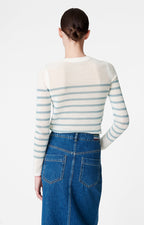Pull Badira - Écru/Bleu