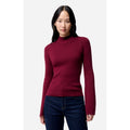 Stehkragenpullover Francesca - Bordeaux