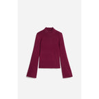 Stehkragenpullover Francesca - Bordeaux